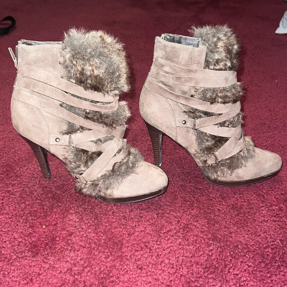 Elle Ankle Fur Boots